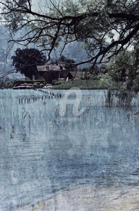 Photography titled "Vue sur lac" by Marion Kormann, Original Artwork