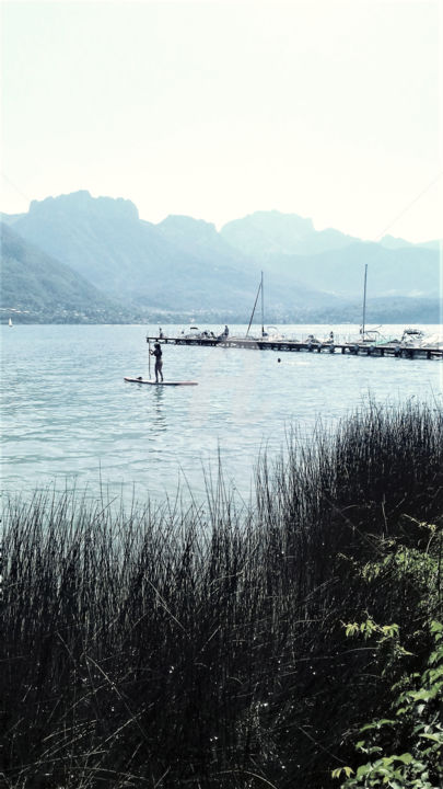 Fotografie mit dem Titel "Paddle sur lac d'An…" von Marion Kormann, Original-Kunstwerk, Digitale Fotografie