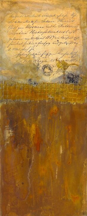 Pintura titulada "Scritto II" por Marion Kotyba, Obra de arte original, Acrílico Montado en Bastidor de camilla de madera