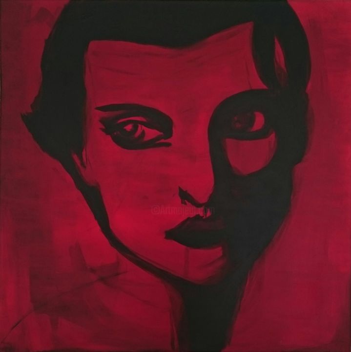 Peinture intitulée "Féminité" par Marion R., Œuvre d'art originale,