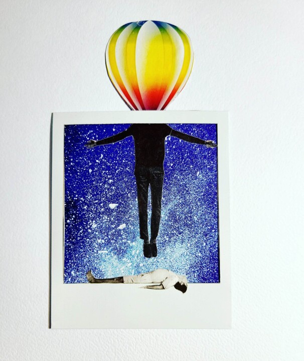 Collages titulada "21 grammes" por Marion Revoyre, Obra de arte original, Collages