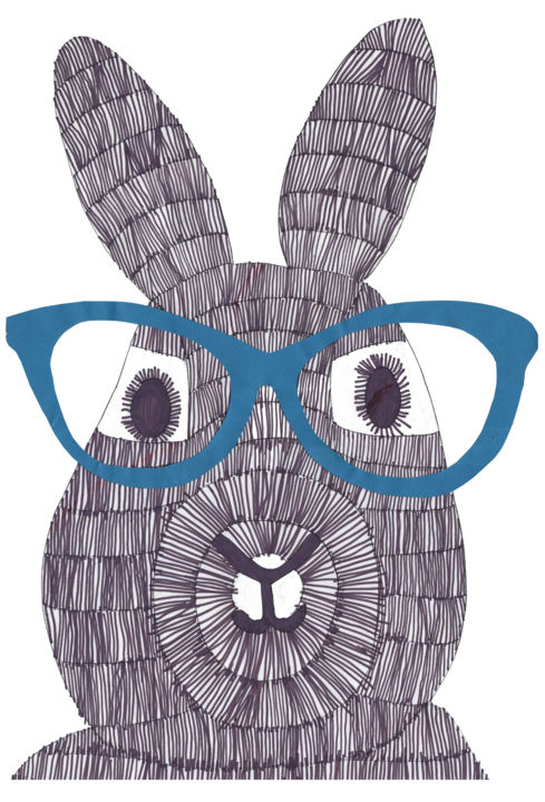 Arts numériques intitulée "Dessin enfant lapin…" par Marion Brocarel, Œuvre d'art originale, Travail numérique 2D