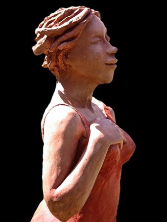 Sculpture titled "Femme terre" by Marion De La Fontaine, Original Artwork