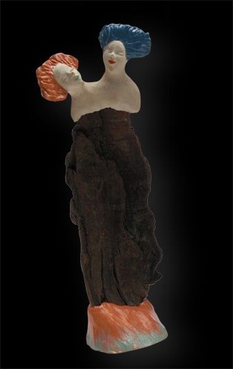 Скульптура под названием "Duo 1" - Marion De La Fontaine, Подлинное произведение искусства