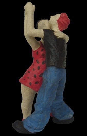 "Les danseurs" başlıklı Heykel Marion De La Fontaine tarafından, Orijinal sanat