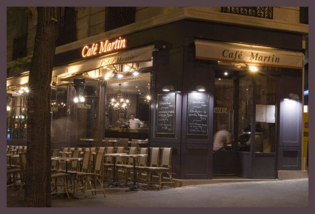 Photography titled "Café Martin" by Marion Roux, Original Artwork