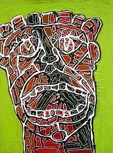 Peinture intitulée "râle" par Mario Villaggi, Œuvre d'art originale, Huile