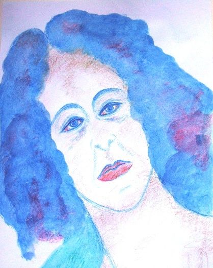Pittura intitolato "Elena" da Maria Riccio, Opera d'arte originale, Olio