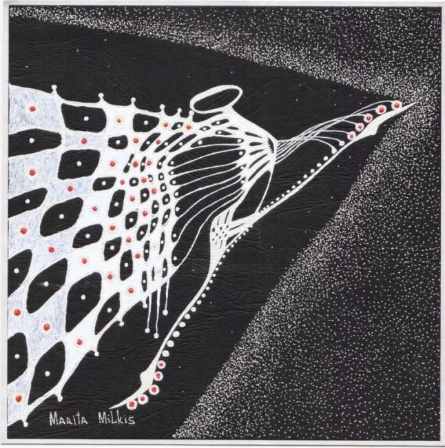 Painting titled "ENTRY" by Maritecis, Original Art,