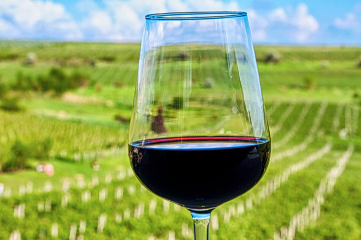 Photography titled "Wine on Crystal Gla…" by Marian Bogatu, Original Art, Digital Photography