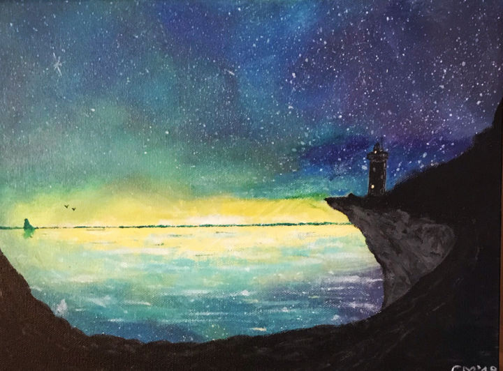 Painting titled "Best view to the li…" by Marius Paint, Original Artwork, Acrylic