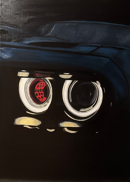 Pintura titulada "Dodge Challenger" por Mariya Klein, Obra de arte original, Oleo