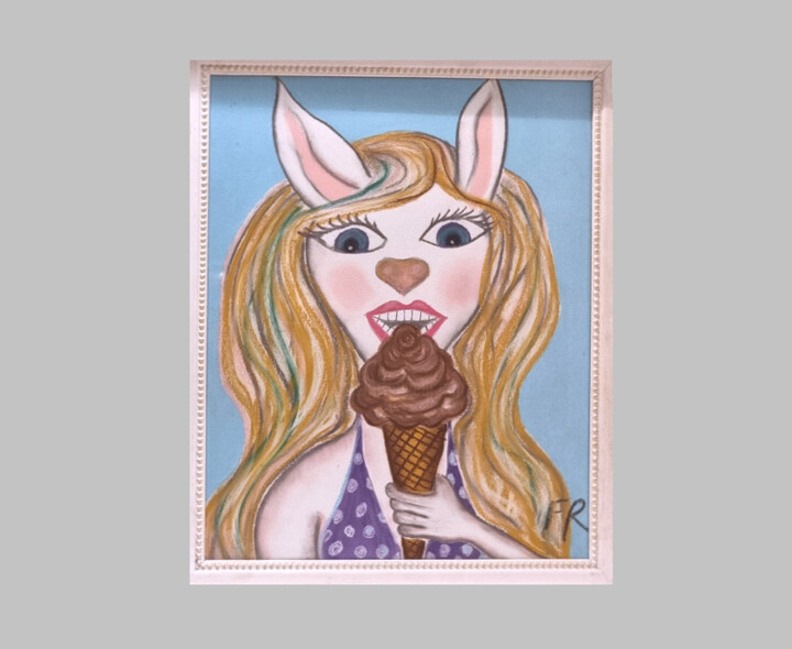 Картина под названием "Glace" - Mariya Oliynyk, Подлинное произведение искусства, Пастель Установлен на картон