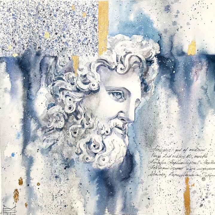 "Asclepius" başlıklı Tablo Mariya Volynskih tarafından, Orijinal sanat, Suluboya