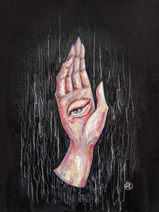 Рисунок под названием "Looking off to the…" - Mariya Markina, Подлинное произведение искусства, Пастель