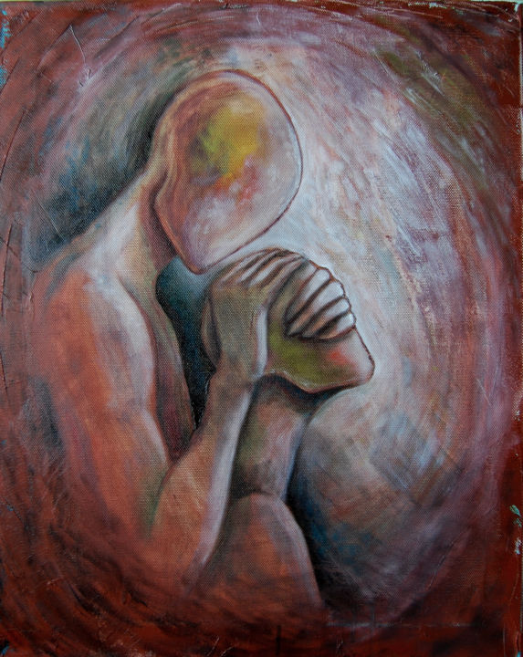 Painting titled "I trust you" by Mariya Markina, Original Art, Oil