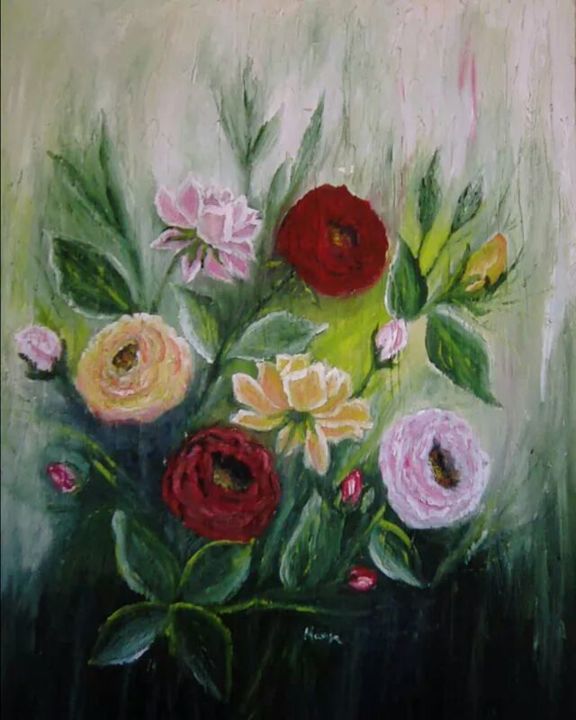 Painting titled "img-19263589839304.…" by Mariza Queiroz, Original Artwork