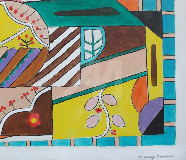 Pintura intitulada "Abstrato VIII" por Mariza Sbrissa, Obras de arte originais, Acrílico