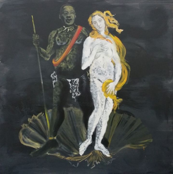 Painting titled "Venus" by Marja Van Putten, Original Artwork, Acrylic