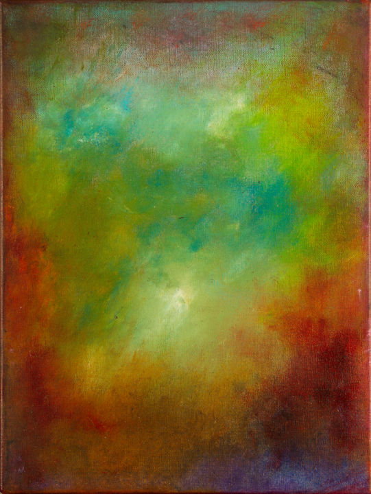 Painting titled "Atmosphere, No. 1" by Mark Lewis, Original Artwork, Oil