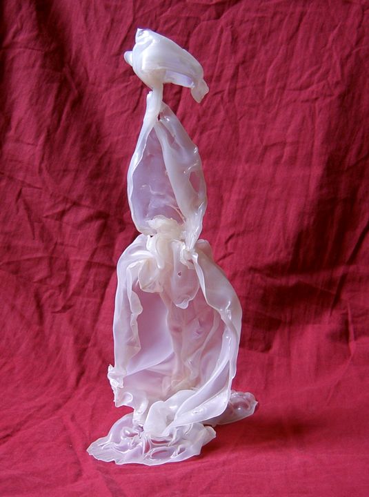 Sculpture titled "Veils that veil van…" by Mark-R, Original Artwork, Plastic