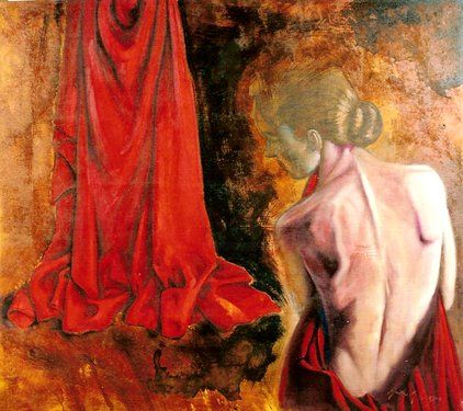 Peinture intitulée "lady back" par Markantonio, Œuvre d'art originale