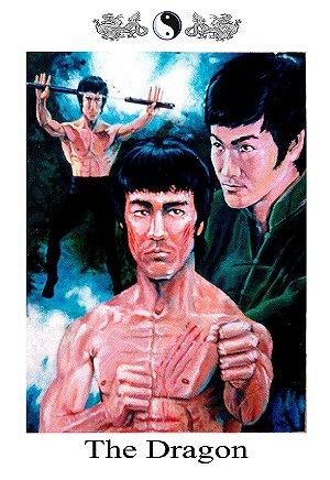 Peinture intitulée "Bruce Lee" par Mark Dallmeier, Œuvre d'art originale