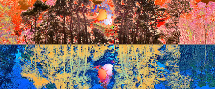 Digitale Kunst mit dem Titel "zauberwald-4.jpg" von Michael Schwahn, Original-Kunstwerk