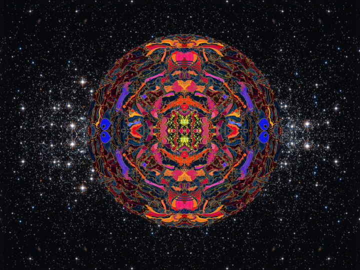 Digitale Kunst mit dem Titel "4-cosmic-creation-a…" von Michael Schwahn, Original-Kunstwerk