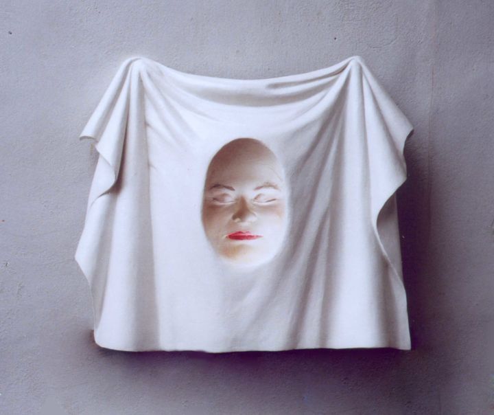 Sculpture titled "Personal Veraikon (…" by Marketa Koreckova, Original Art, Mixed Media