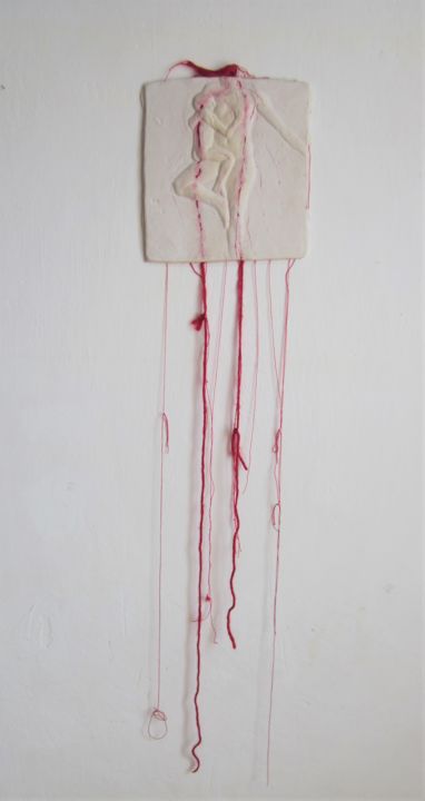 Γλυπτική με τίτλο "Blood is thicker th…" από Marketa Koreckova, Αυθεντικά έργα τέχνης, Mixed Media