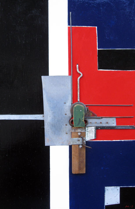 Sculpture titled "Os. 4" by Mark Mazurczyk, Original Art,