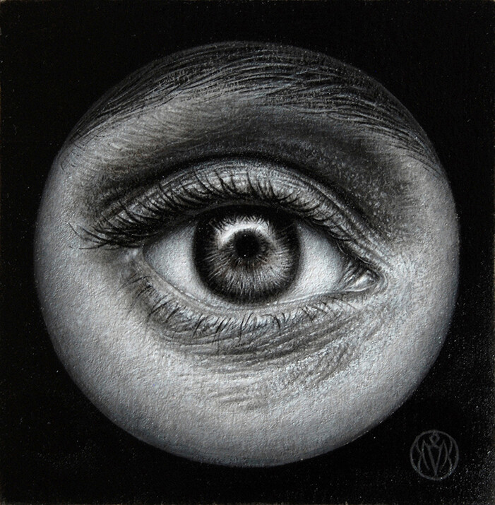 Painting titled "The Eyes of Truth (…" by Marko Karadjinovic, Original Artwork, Acrylic
