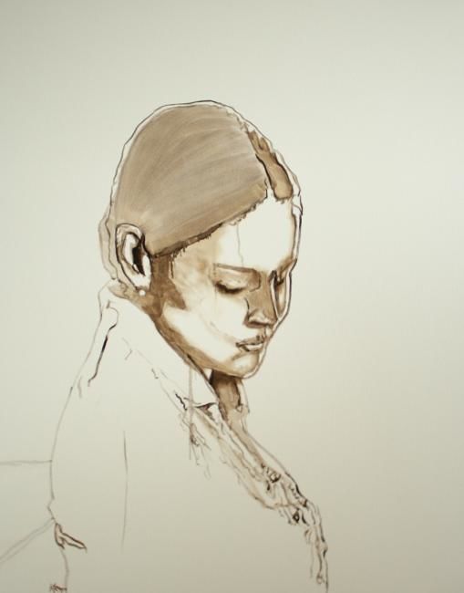Painting titled "Alles draait weg" by Marko Klomp, Original Art,