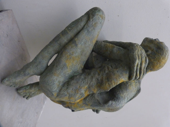 Sculpture intitulée "human-gargoyle-muta…" par Markus Nine, Œuvre d'art originale