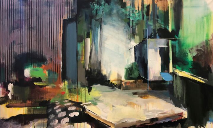 Pittura intitolato "Inside out" da Marleen Hannon, Opera d'arte originale, Acrilico