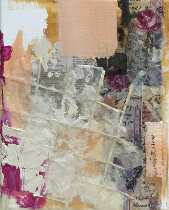 Collages intitulée "Nostalgia" par Marleen Hannon, Œuvre d'art originale,