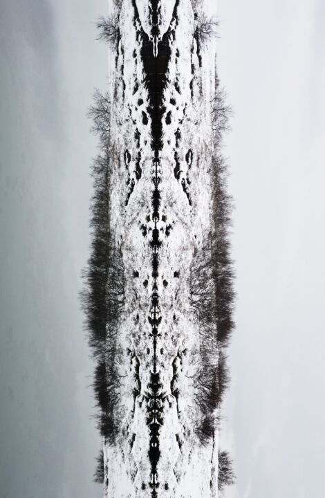 Photography titled "UPSIDE DOWN, ICELAN…" by Marlène Marengo, Original Artwork, Manipulated Photography