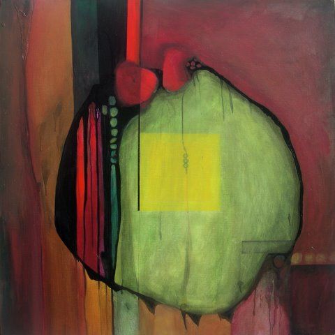 Painting titled "GOBS" by Marlene Burns, Original Art, Oil