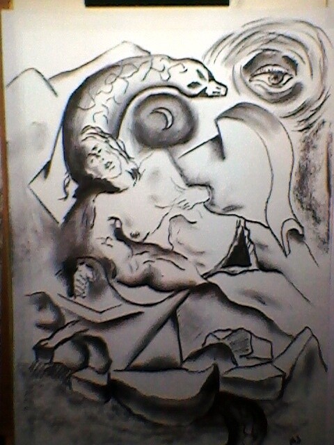 Drawing titled "sonho" by Marques Da Silva, Original Artwork