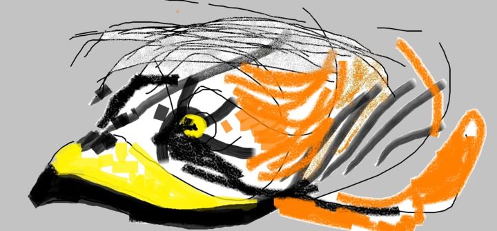 Drawing titled "iGLO" by Bojan Marsenic, Original Art, Digital Painting