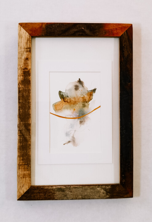 Картина под названием "Flying fish" - Marta Cybulska, Подлинное произведение искусства, Акварель