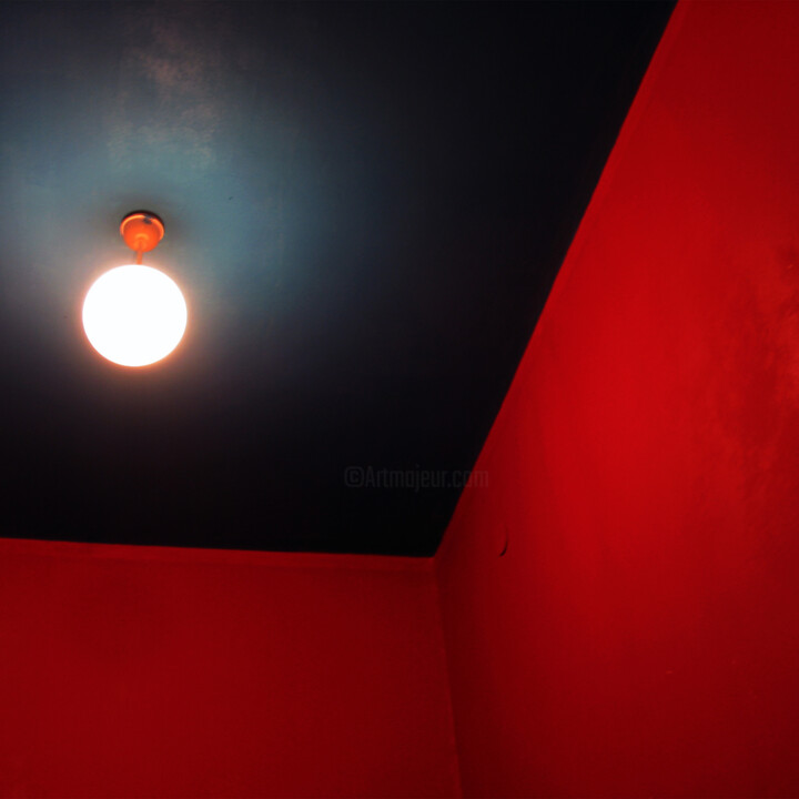 Photography titled "RED ROOM #42. AFTER…" by Marta Lesniakowska, Original Artwork, Digital Photography
