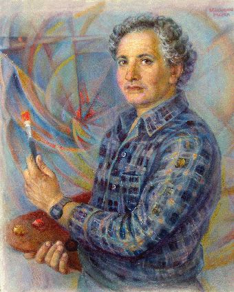 Painting titled "artisr Moti ben Shu…" by Marta Makarenko, Original Art,