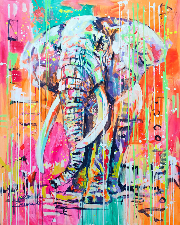 Pintura titulada "A melody of joy" por Marta Zawadzka, Obra de arte original, Acrílico Montado en Bastidor standard