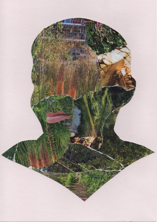 Collages getiteld "n° 6 - Intrigo" door Martelli, Origineel Kunstwerk, Collages