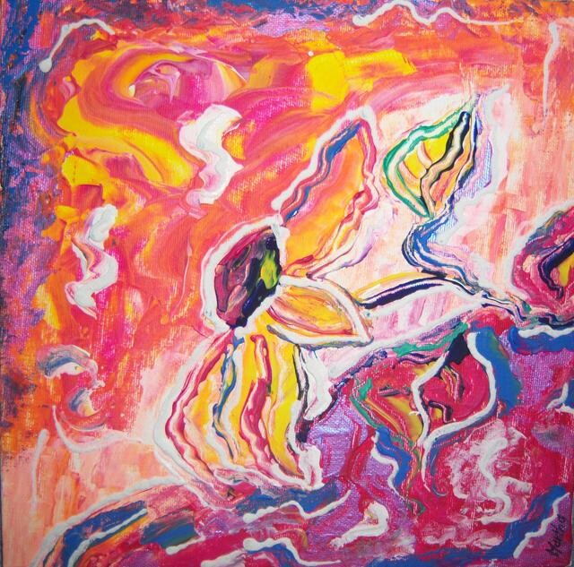Pintura intitulada "Tournesol 2" por Martha Melikian, Obras de arte originais