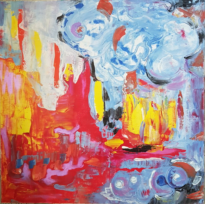 Peinture intitulée "S Titre" par Martha Melikian, Œuvre d'art originale, Acrylique