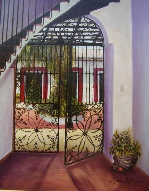 Painting titled ""Pasesn... Sueñen c…" by Martha Miguez, Original Artwork