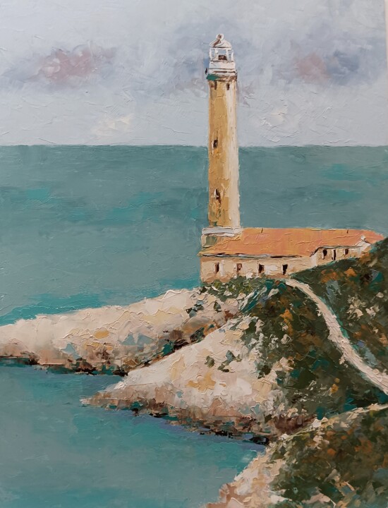 Peinture intitulée "Stoncica lighthouse…" par Marinko Šarić, Œuvre d'art originale, Huile